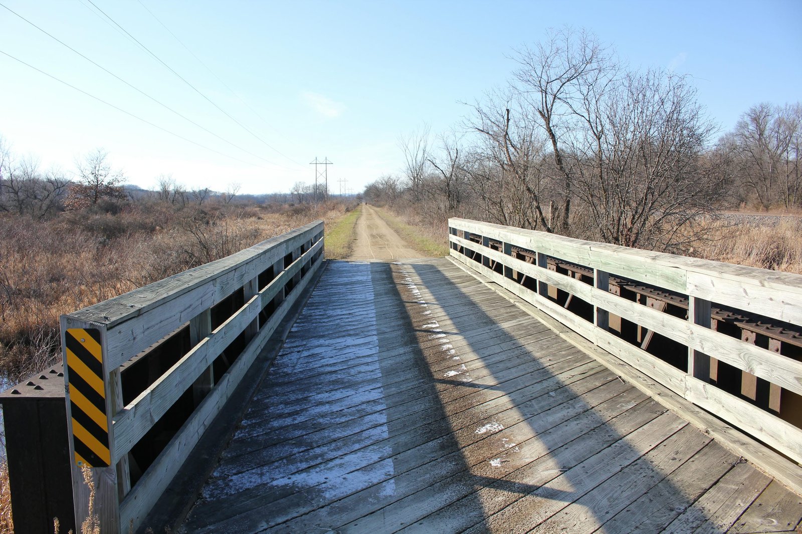 Looking west